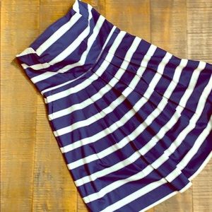 Gap navy and white nautical striped dress